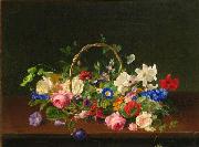 Horace Aumont Flowers oil on canvas